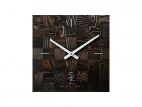 Часы настенные SLT 5195 CHESS BLACK WOOD в Багане - bagan.mebel-nsk.ru | фото