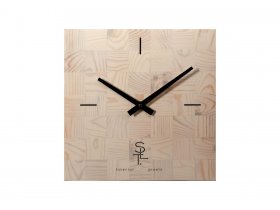 Часы настенные SLT 5196 CHESS WHITE WOOD в Багане - bagan.mebel-nsk.ru | фото