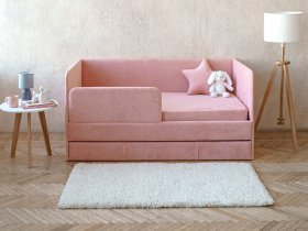Диван-кровать Happy (коралловый) в Багане - bagan.mebel-nsk.ru | фото