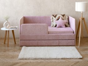 Диван-кровать Happy (розовый) в Багане - bagan.mebel-nsk.ru | фото