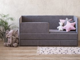 Диван-кровать Happy (темно-серый) в Багане - bagan.mebel-nsk.ru | фото