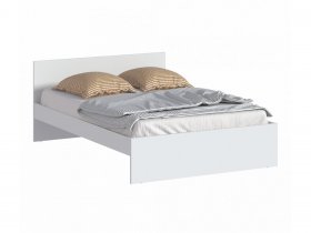 Кровать двуспальная 1,4м Бруклин СБ-3353 (белый) в Багане - bagan.mebel-nsk.ru | фото