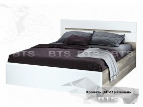 Кровать двуспальная 1,6 м  Наоми КР-11 в Багане - bagan.mebel-nsk.ru | фото