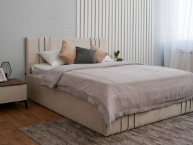 Кровать двуспальная 1,8м с подъем. мех. Леванте в Багане - bagan.mebel-nsk.ru | фото