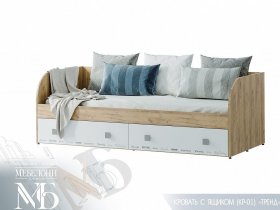 Кровать с ящиками Тренд КР-01 в Багане - bagan.mebel-nsk.ru | фото