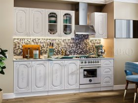 Кухонный гарнитур Лиза-2 (белый) в Багане - bagan.mebel-nsk.ru | фото