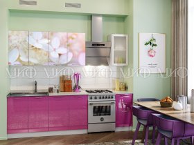 Кухонный гарнитур Вишневый цвет в Багане - bagan.mebel-nsk.ru | фото