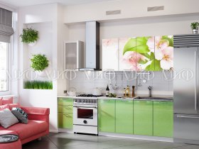 Кухонный гарнитур Яблоневый цвет в Багане - bagan.mebel-nsk.ru | фото