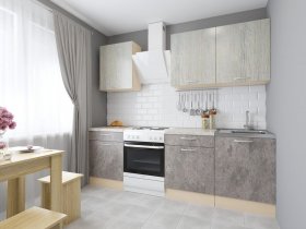 Модульная кухня Йота (пикард/цемент) в Багане - bagan.mebel-nsk.ru | фото