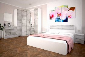 Модульная спальня Сорренто в Багане - bagan.mebel-nsk.ru | фото