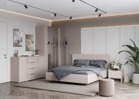 Модульная спальня «Тефия» (тефия/софт сантьяго) в Багане - bagan.mebel-nsk.ru | фото