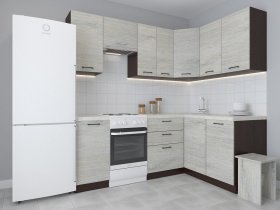 Модульная угловая кухня 1,4м*2,1м Лада (пикард) в Багане - bagan.mebel-nsk.ru | фото