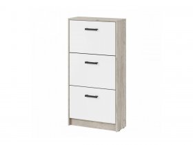 Обувница ОБ-3 Вега (дуб крафт серый/белый) в Багане - bagan.mebel-nsk.ru | фото