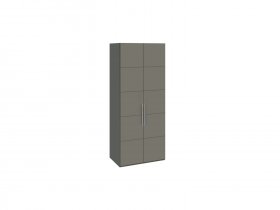 Шкаф для одежды с 2 дверями Наоми (джут/фон серый) СМ-208.07.03 в Багане - bagan.mebel-nsk.ru | фото