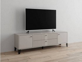 Тумба под ТВ Парус-10 (кашемир/сантьяго софт) в Багане - bagan.mebel-nsk.ru | фото